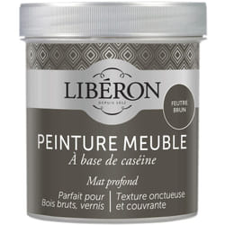 Liberon - Peinture meuble à base de caséine Feutre brun mat 500 ml