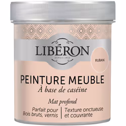 Icône de la peinture meuble bois et de la finition décorative, la peinture meuble à base de caséine Libéron s’appuie sur une  ...