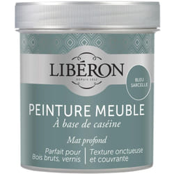 Liberon - Peinture meuble à base de caséine Bleu Sarcelle mat 500 ml