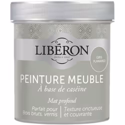 Icône de la peinture meuble bois et de la finition décorative, la peinture meuble à base de caséine Libéron s’appuie sur une  ...