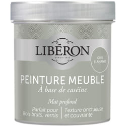 Liberon - Peinture meuble à base de caséine Gris flamand mat 500 ml