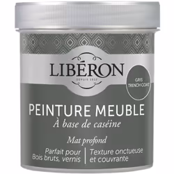 Icône de la peinture meuble bois et de la finition décorative, la peinture meuble à base de caséine Libéron s’appuie sur une  ...