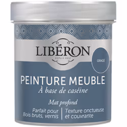 Icône de la peinture meuble bois et de la finition décorative, la peinture meuble à base de caséine Libéron s’appuie sur une  ...