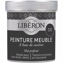 Icône de la peinture meuble bois et de la finition décorative, la peinture meuble à base de caséine Libéron s’appuie sur une  ...