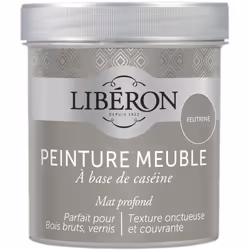 Icône de la peinture meuble bois et de la finition décorative, la peinture meuble à base de caséine Libéron s’appuie sur une  ...
