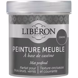 Icône de la peinture meuble bois et de la finition décorative, la peinture meuble à base de caséine Libéron s’appuie sur une  ...
