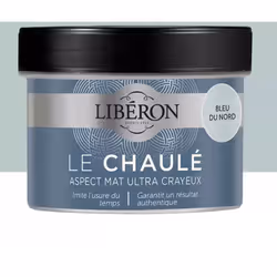 LaPeinture LIBÉRON Le Chaulé Bleu du nord, proche des peintures traditionnelles à la chaux, imite l'usure naturelle du temps  ...