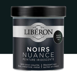 Peinture décorative Les noirs nuanceBlack green mat500 ML - Libéron
