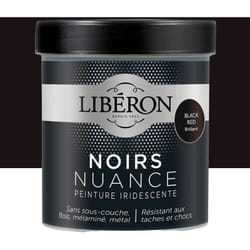 Peinture libéron Noirs Nuance Black Red brillant 0,5 l