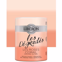 La Peinture meuble LIBÉRON 'Les Dégradés' Les Roses Corail est un ensemble de 3 teintes allant de la plus claire à la plus fo ...