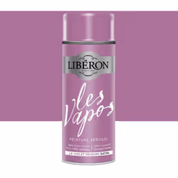 La Peinture aérosol LIBÉRON Les Vapos Satin Le Violet Velours est une peinture conçue pour rénover et décorer tout type de su ...