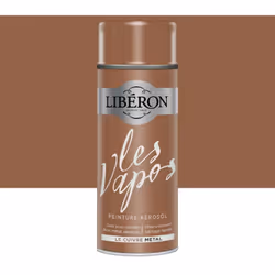 La Peinture aérosol LIBÉRON Les Vapos Métal Le Cuivre est une peinture conçue pour rénover et décorer tout type de surface et ...