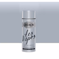 La Peinture aérosol LIBÉRON Les Vapos Métal Argent Metal Sablé est une peinture conçue pour rénover et décorer tout type de s ...