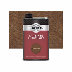 Nom du produit : Teinte Type de produit : Solvanté Couleur : Chêne foncé Contenance (en kg ou l) : 0.5 Marque du produit : LI ...