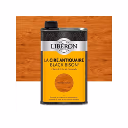 Nom du produit : Cire liquide Couleur : Merisier foncé Capacité (en l) : 0.5 Aspect : Patiné Destination : Toutes pièces (hor ...