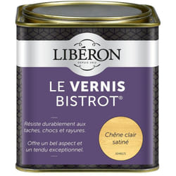 Liberon - Vernis bistrot® pour meubles et objets Chêne clair satin 0,5L