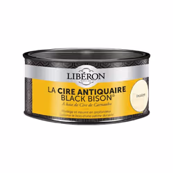 Cire des antiquaires, nourrit et nettoie le bois en ravivant la teinte. 1L=10m². CARACTERISTIQUESAvertissement : Dangereux. R ...