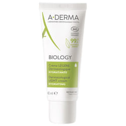 A-DERMA Biology Crème Légère Dermatologique Hydratante Bio 40 ml