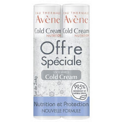 Avène Cold Cream Stick Lèvres Nourrissant Lot de 2 x 4 g
