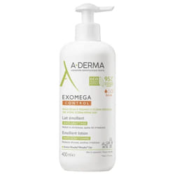 A-DERMA Exomega Control Lait Émollient Anti-Grattage Flacon Eco Conçu 400 ml