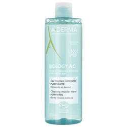 A-DERMA Biology AC Eau Micellaire Nettoyante Purifiante Bio 400 ml