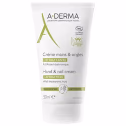 A-DERMA Crème Mains & Ongles Hydratante Bio 50 ml