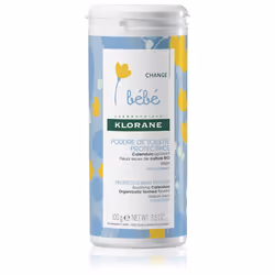 Offrez le maximum de confort à votre bébé. La poudre de toilette protectrice Klorane Bébé Calendula apaise les sensations d’i ...
