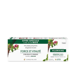 Pack de capsules Keratincaps pour renforcer et revitaliser les cheveux 3 x 30 unités