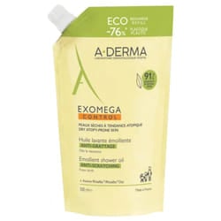 A-DERMA Exomega Control Huile Lavante Émolliente Anti-Grattage Recharge 500 ml