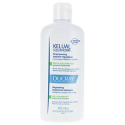 Ducray Kelual Squanorm Shampoing Traitant Régulateur Pellicules Grasses 400 ml