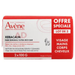 Avène XeraCalm AD Pain Surgras Lot de 2 x 100 g