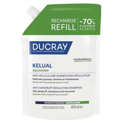 Ducray Kelual Squanorm Shampoing Régulateur Anti-Pelliculaire Recharge 400 ml