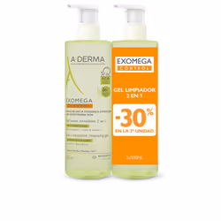 Exomega Control Gel émollient 2en1 pack 2 x 500 ml