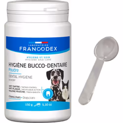 Dentifrice en Poudre 150 g Pour Chiens et Chats nouveau en 2024 de 150 g Limite la formation de la plaque dentaire Lutte cont ...
