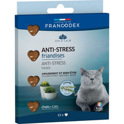 Friandises anti-stress en forme de coeur x12 pour chats - Francodex