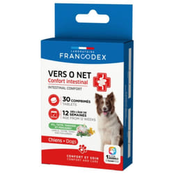 Francodex - antiparasitaire 30 comprimés Vers o Net pour chien