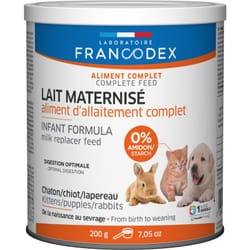 Francodex - Lait maternisé complet 200 g pour chiot, chaton, lapereau