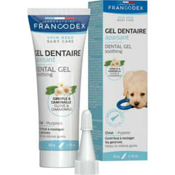Gel dentaire apaisant pour chiot 50 g Francodex