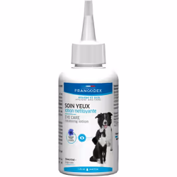 Soin pour les Yeux Lotion Nettoyante 125 ml Pour Chiots et Chatons Nettoie en douceur le contour de l'œil Sans parabène Soin  ...