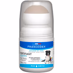 Fortifiant coussinets plantaires pour chien Le Fortifiant coussinets plantaires a été conçu pour renforcer les coussinets pla ...