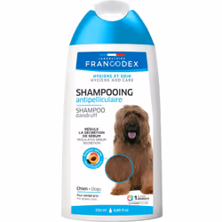 Shampoing Antipelliculaire 250 ML pour chiens et chiots Limite l'excès de sébum Renforce et hydrate la peau Enrichi en Zinc G ...