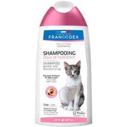 Shampoing Doux et Hydratant 250 ml Pour Chats Francodex