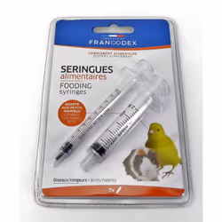 2 Seringues alimentaires. pour oiseaux et rongeurs. Seringues de 1 ml et de 2,5 ml LES + PRODUITS 2 tailles de seringues Admi ...