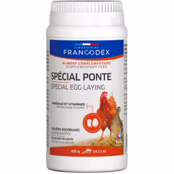Francodex - Spécial ponte, pot de 400 g pour poule pondeuse