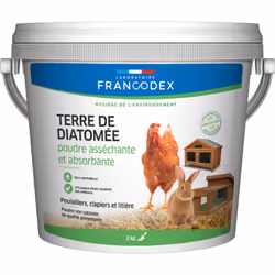 Description La TERRE DE DIATOMÉE FRANCODEX est composée de micro algues fossilisées dont le squelette est majoritairement con ...