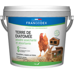 Francodex - Terre de Diatomée, Seau de 2 kg pour basse cour