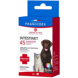 Francodex - Intestinet 45 Comprimés Pour Chiens et Chats