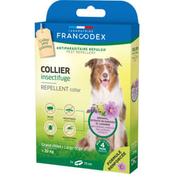 Francodex - Collier Insectifuge 75 cm formule renforcée pour Chiens de plus de 20 kg