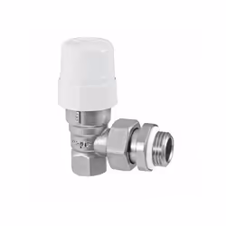 Vanne thermostatisable pour tube en cuivre, en polyéthylène, et multicouche, en laiton nickelé Obturateur à double joint EPDM ...