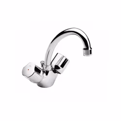 Tête 1/2 tour céramique, bec mobile, flexibles d'alimentation, vidage laiton, IIA E1 A1 U3 Code WM336ND1ZC00P01
